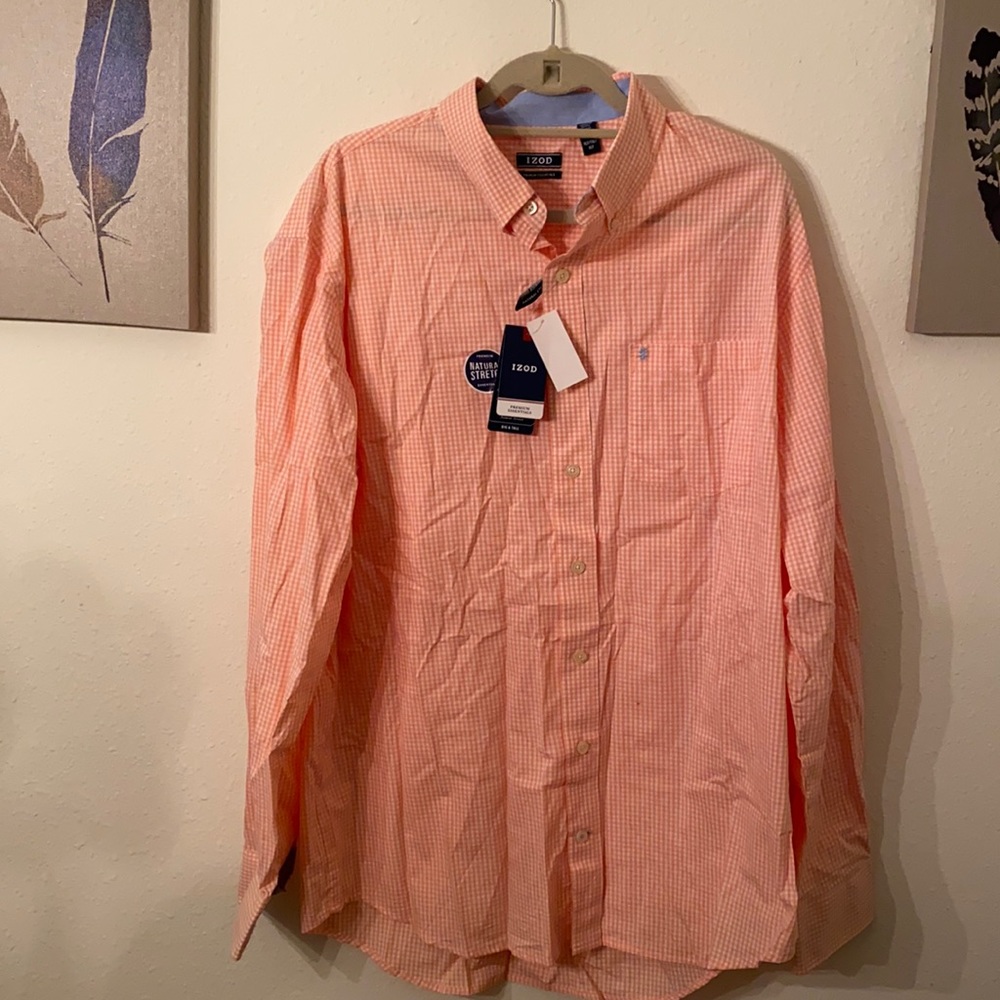 XL Izod Natural Stretch Button Down